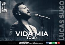 LUCAS SUGO llega al Broadway con “Vida Mía Tour”