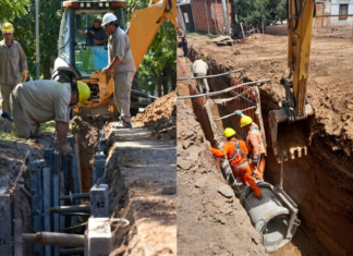Rosario avanza con el mayor plan de obras subterráneas de su historia para mejorar agua, energía y saneamiento