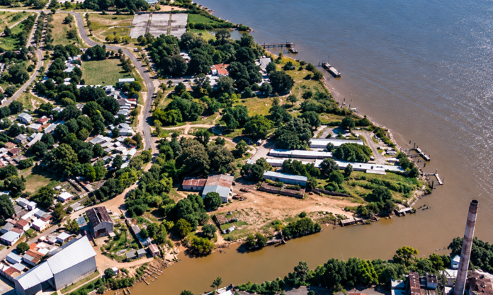 Confluencia Ribereña desde el Aire